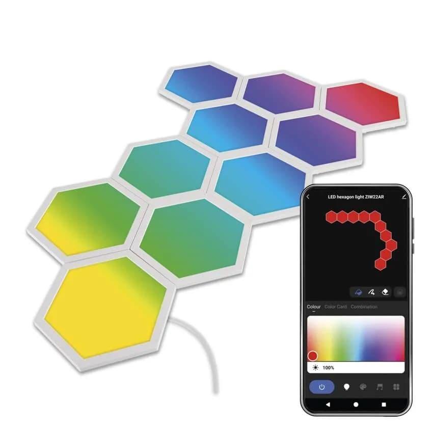 EMOS GoSmart Hexagon ZIW22AR, 10 panouri